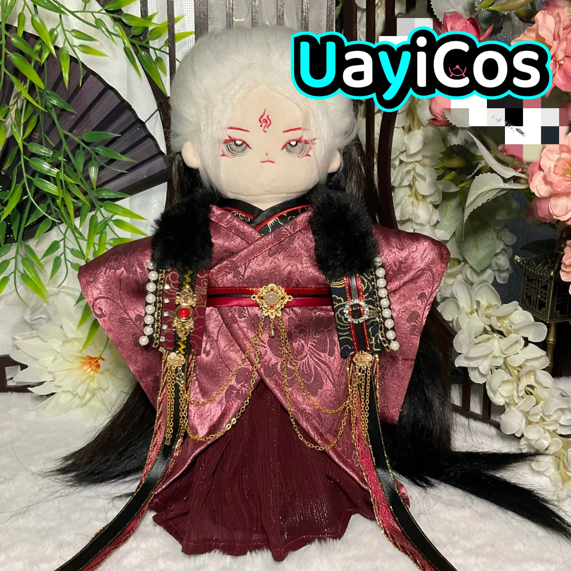 

20cm 30cm Doll Clothes Earl Prince Handsome Vintage Ancient Red Costume Suit Stuffed Plushies Doll Accessories Anime Toy Kids G