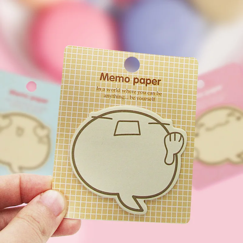 Cute Big Face N Times Sticky Notes Memo Pad Paper Sticker Gift Cartoon Inspirational Wall stickers Fridge stickers