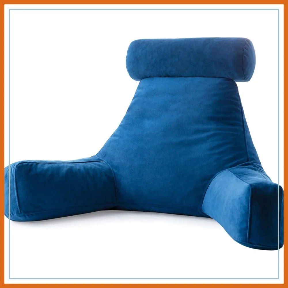 

Reading Pillow with Shredded Memory Foam, X-Large, Neck Support for Bed, Gaming, TV, Dorm Essentials