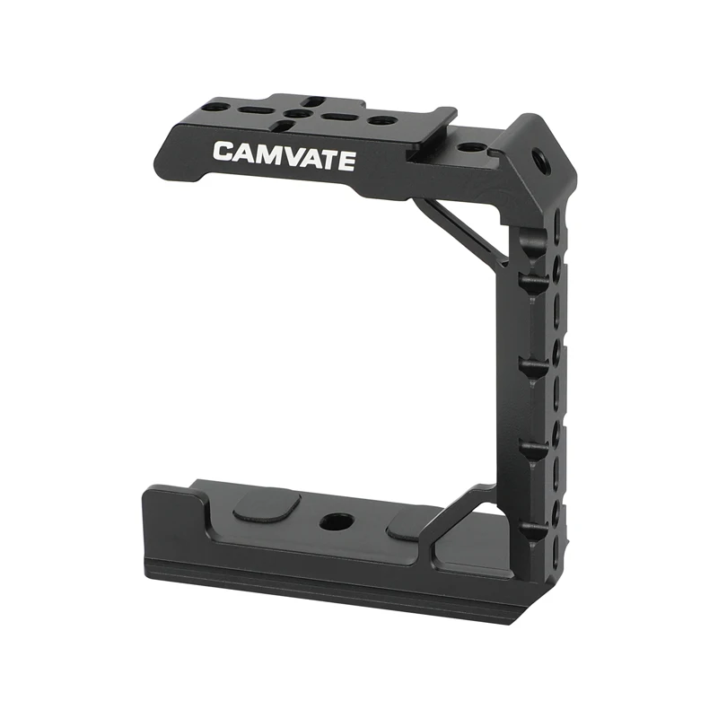 

Клетка CAMVATE Half Camera Cage для Sony a1 с отверстиями для крепления ARRI Quick Release Plate, Arca, NATO Rail и Cold Shoe