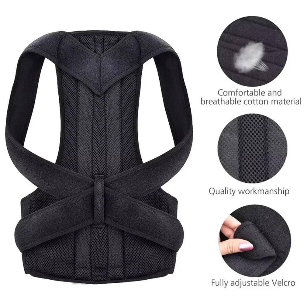 Scoliosis Corrector for Men and Women Spine Kyphosis Corrector Student Posture Corrector Breathable Anti-Kyphosis Fixed Strap