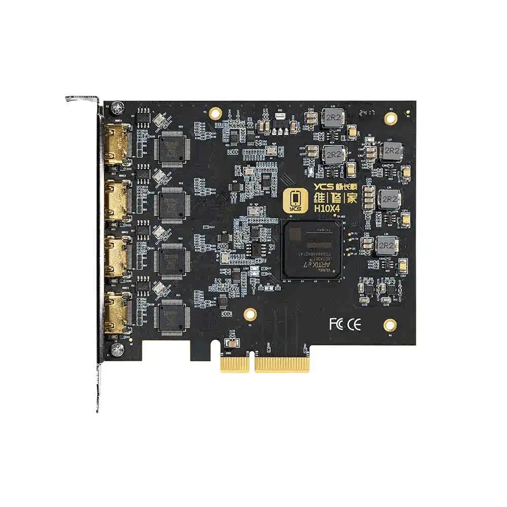 YCS H10X4 High-performance acquisition card 4-channel HDMI 1080P high-definition high-speed transmission PCIE version