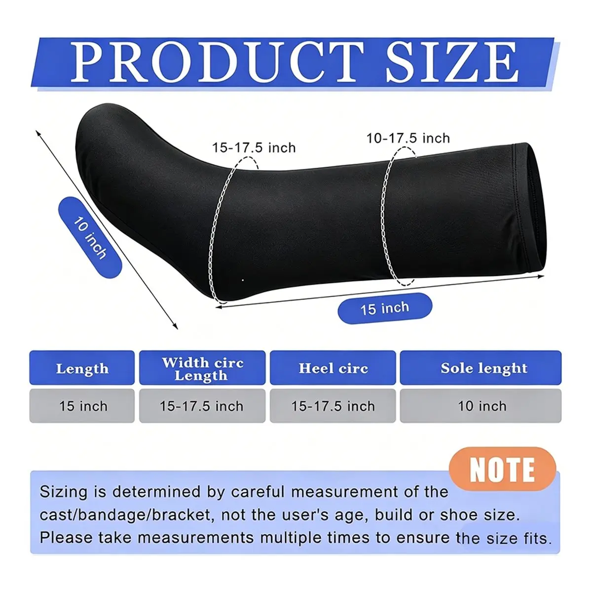 618 Mega Sale 2 Pcs Leg Cast Cover Medium Short Cast Sock Cover Below the Knee Leg Sleeve for Foot Men Women Plaster Stocking