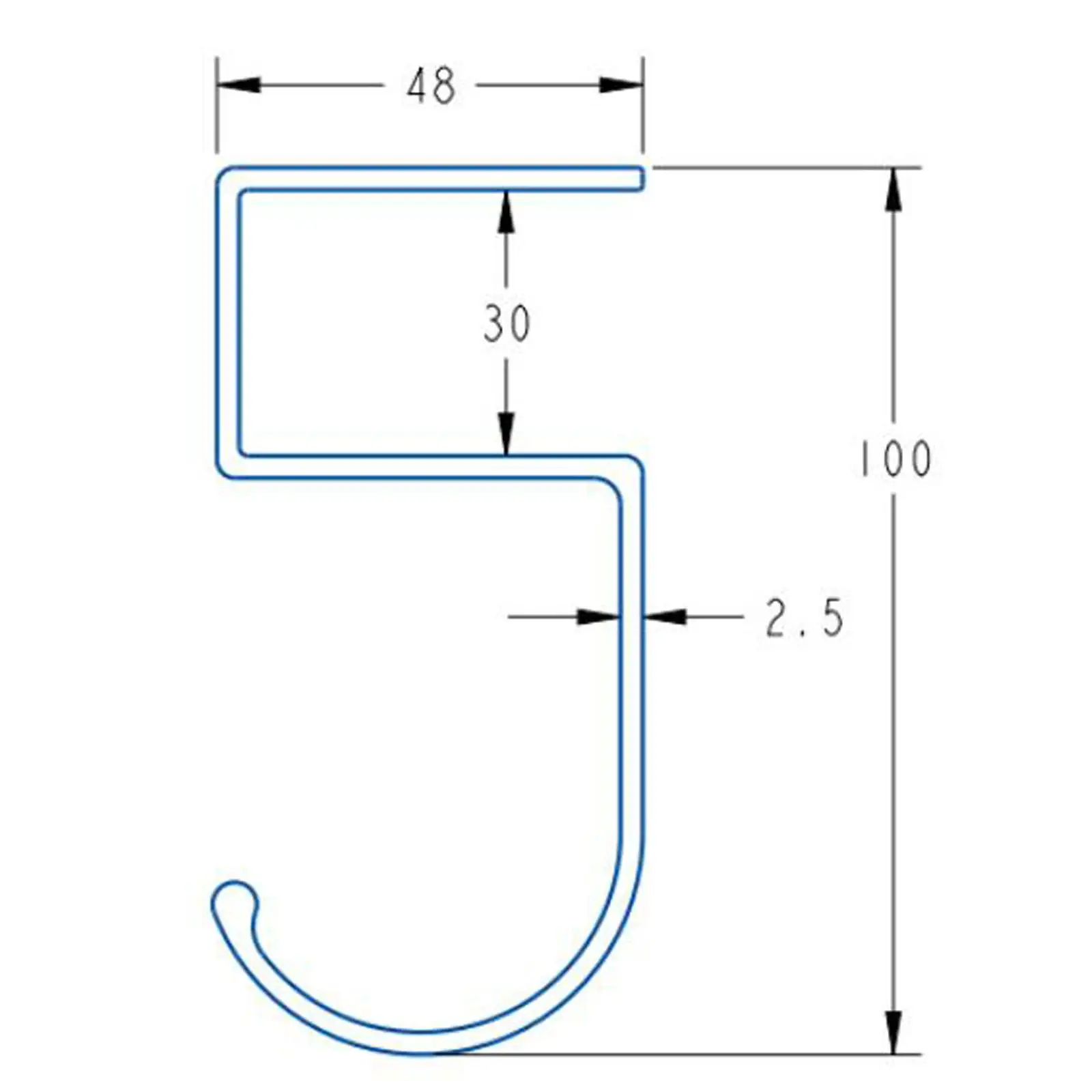 

Desk Hanger Hook Metal Hook Table Hanging Storage Decor Removable Universal