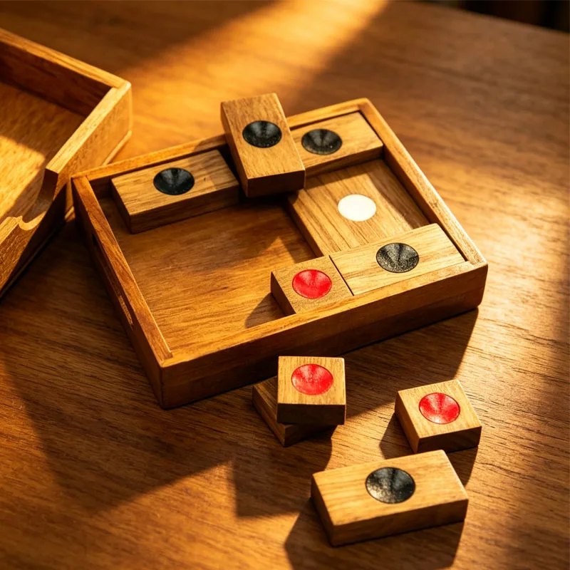 Classical HuaRongDao Puzzle Sliding Block Puzzles Wooden Brain Teasers for Adults Kids IQ Logic Training Educational Toys view 6