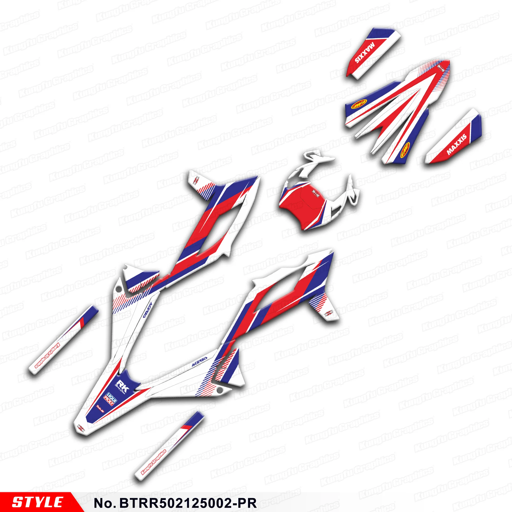 

JY RACING Stickers Complete Motorcycle Graphics for BETA RR 50 Race 2021 2022 2023 2024 2025, BTRR502125002-PR
