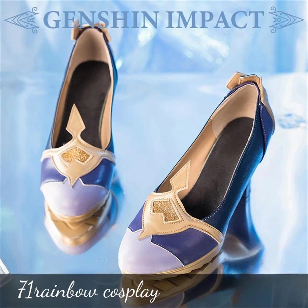 Yelan Cosplay Shoes Game Genshin Impact YELAN Cosplay Boots Genshin Impact Christmas High Heels Roleplay Shoes