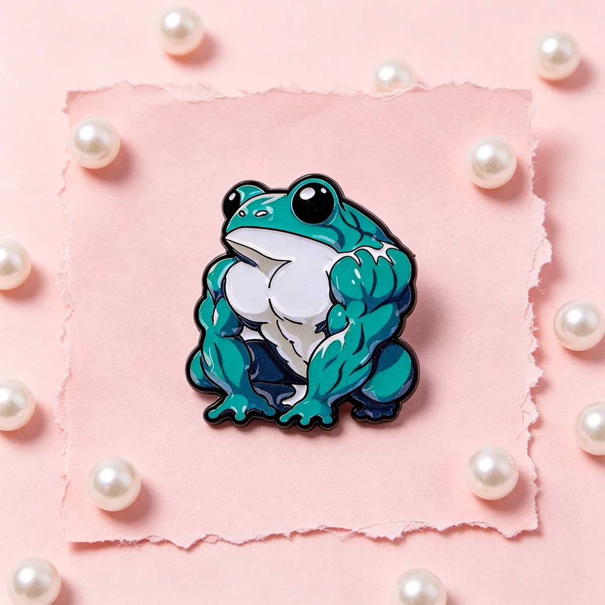 Cute Cat Enamel Pins Cartoon Frog Brooches Badges for Backpacks Collection Gifts Animal Jewelry Cosplay Accessories - view 3
