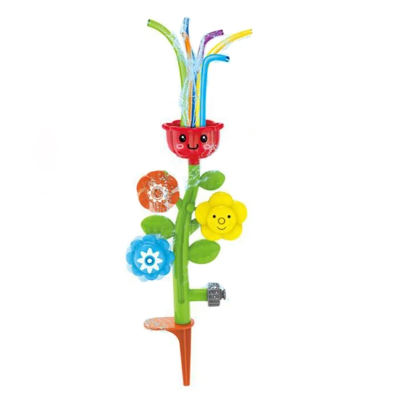 

Water Sprinkler Toys For Kids Outdoor Backyard Flower Spinning Sprinkler Toys Outdoor Water Spray Sprinkler For Summer