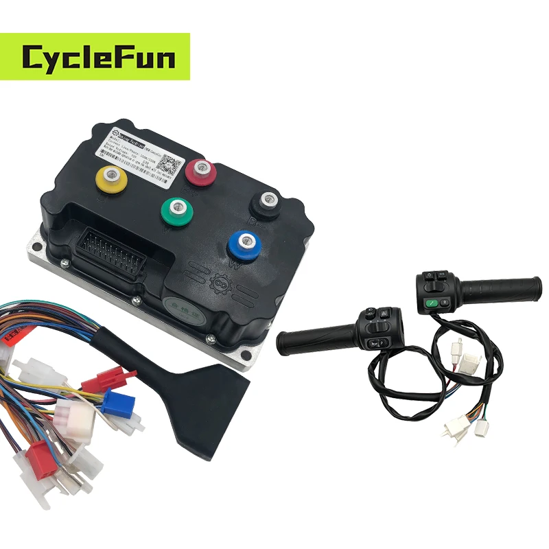 

DC 330A Fardriver 96V ND96530 BLDC Sine Wave Controller and T08 Throttle for Electric Motorcycle E-Scooter