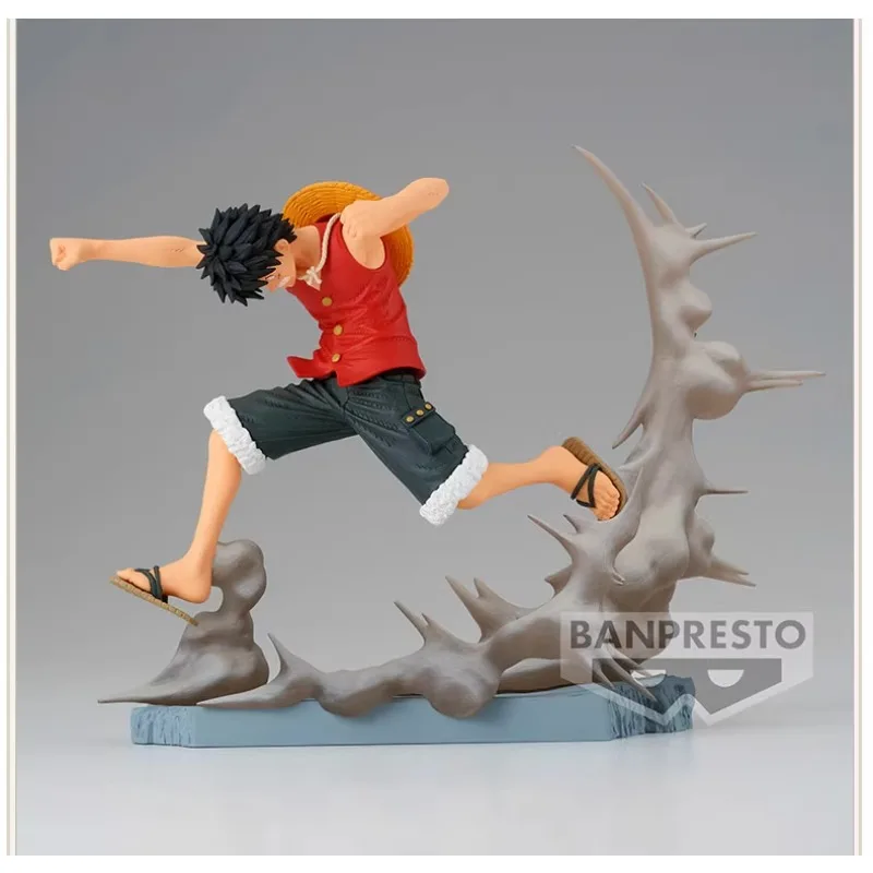 Bandai Genuine Banpresto ONE PIECE Anime Figure Monkey D. Luffy Role Name Action Toys for Kids Christmas Gift Collectible Model