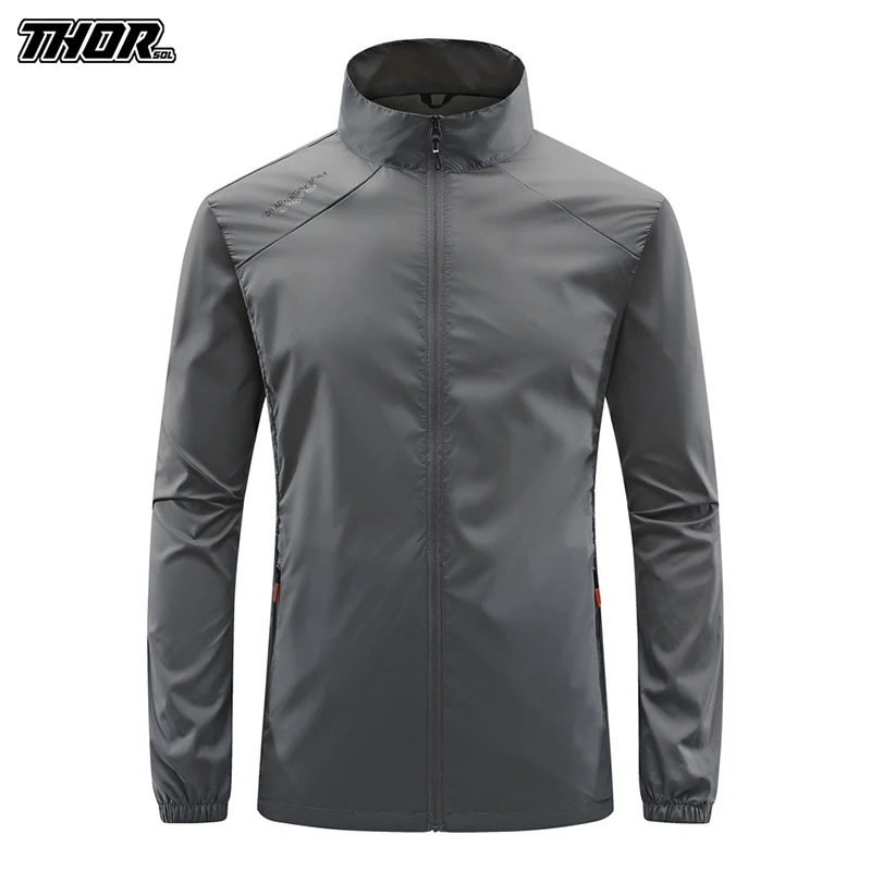 

THORSOL Windproof Cycling Jersey MTB Bike Bicycle Windcoat Super Light Sunscreen Hiking Jacket Cycling Sports Clothes Breathable