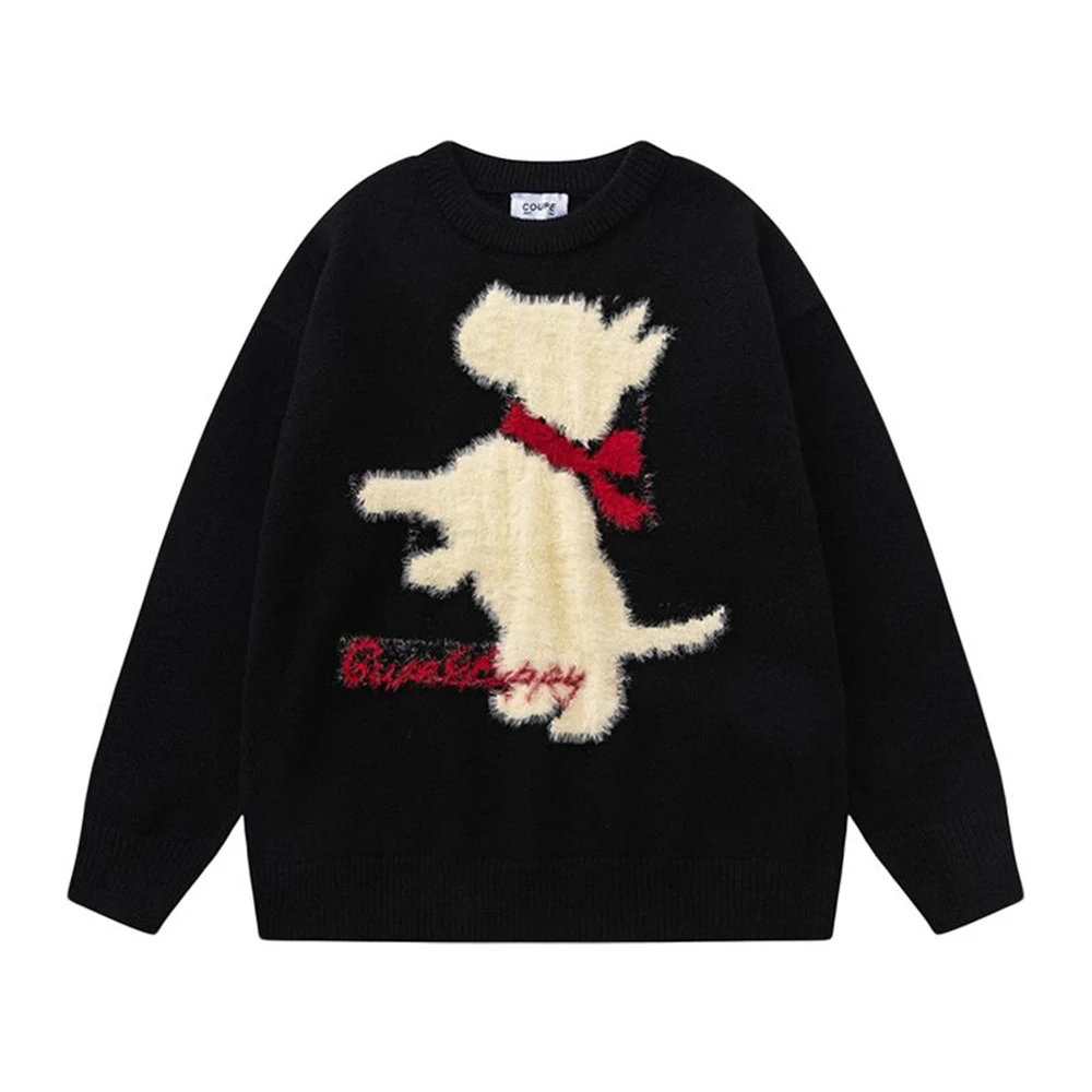 

2025 Winter New Men's Color Block Long-Sleeve Sweater American Retro Fashion Trendy High Street Casual Loose Niche Men's Top