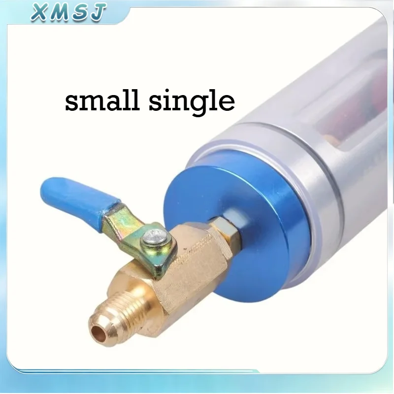 Mini AC Fluorine Oil Purifier, Transparent Refrigerant Purification Filter for HVAC Refrigerant Recycling Work