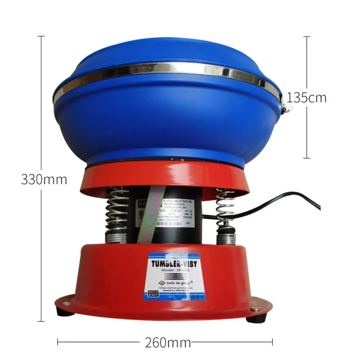 Diy jewelry making Vibratory Tumbler-small capacity 3kg jewelry gemstone polishing tumbler machine polishing drum