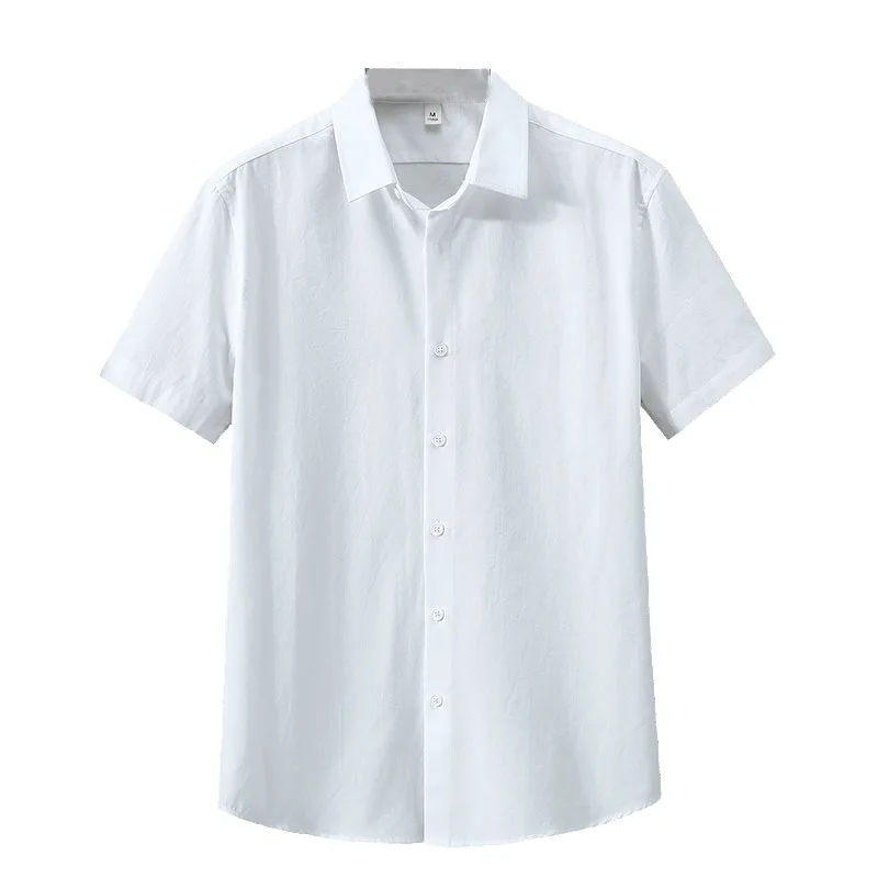 Simple Lapel Shirt Men's Spring Cotton Casual Shirt Learn Versatile Loose Coat