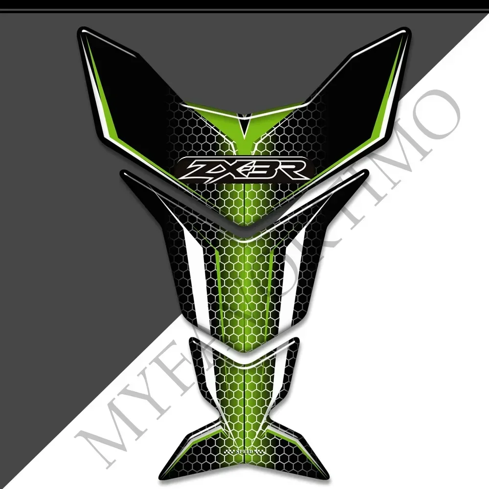 Motocicleta Tanque Pad Adesivos, Emblema Logo Protector, Gás, Combustível, Óleo Kit, Joelho para Kawasaki Ninja ZX3R ZX 3R ZX-3R 300