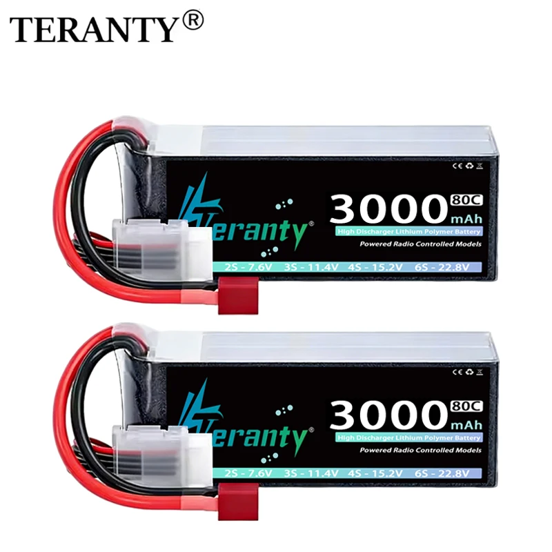 

2 шт. LiPo аккумуляторы TERANTY 14.8V 15.2V 4S 3000mAh 60C 80C с разъемом XT60 для FPV дронов, самолетов, радиоуправляемых машин, грузовиков, лодок, запчасти для моделей