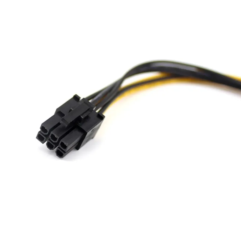 1pc 15Pin SATA to 6Pin Power Cable Connector 6 Pin PCI-E PCI Express Adapter Graphics Video Card Converter Extension Cord Cable