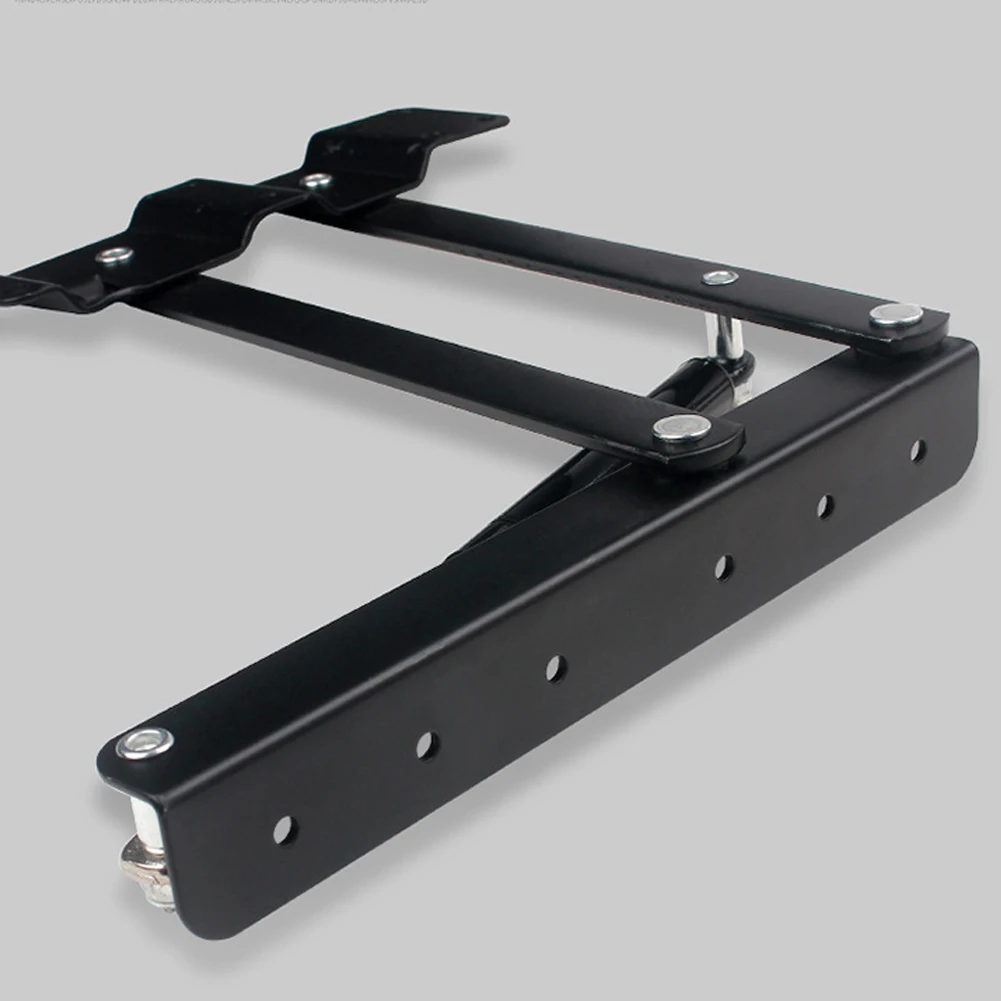 Top Hardware Lift Hinge Spring Easy To Assemble Folding Furniture Hydraulic Lift Up Rack Shelf 220x240mm Black