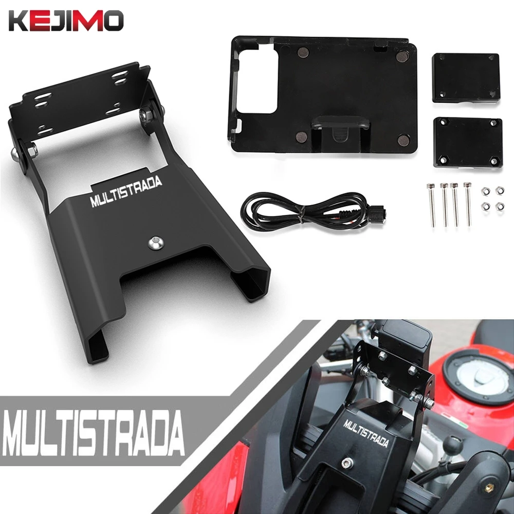 GPS Navigation Mount Bracket For Ducati Multistrada 950 1200 V2 S 1260 Enduro 1260GT Motorcycle Phone Holder Cellphone Phone
