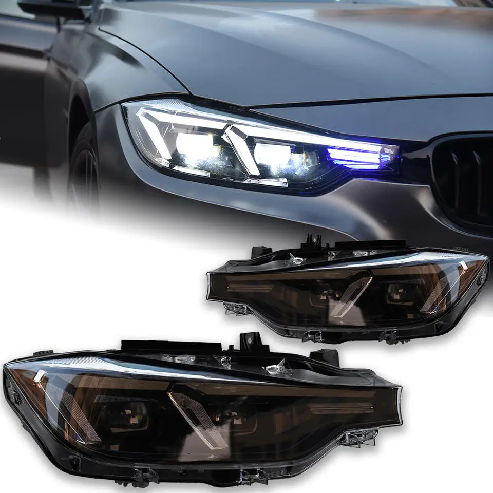 For BMW 3 Series F30 F35 2013-2019 Car LED Headlight lamp Projector Lens Reverse Brake Fog Front lights DRL Plug and Play IP67