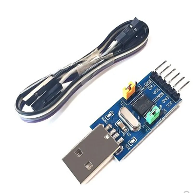 Teflon CH341T USB to I2C IIC UART Two-in-One Module TTL Serial Downloader for Single Chip Microcomputer