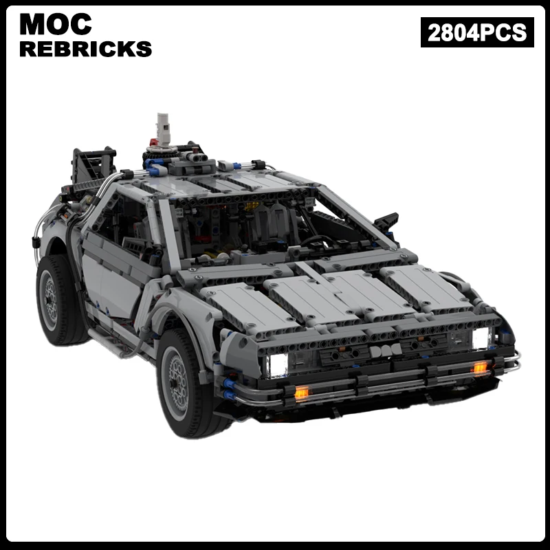 

Famous Game Scene Series MOC Returning to the Future racing Building Blocks Model Technical Bricks Assembly Toys Children Gifts