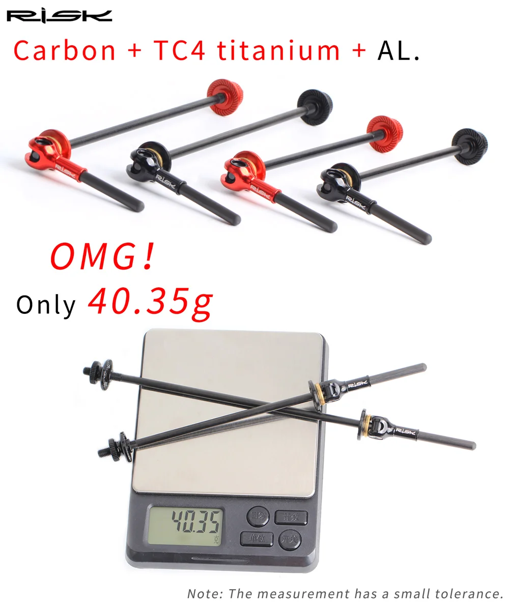 

Bike Quick Release Skewer TC4 Titanium Alloy Axle QR HUB Lever for MTB Road Bicycle Ultralight Skewers for 100/130 100/135 Frame