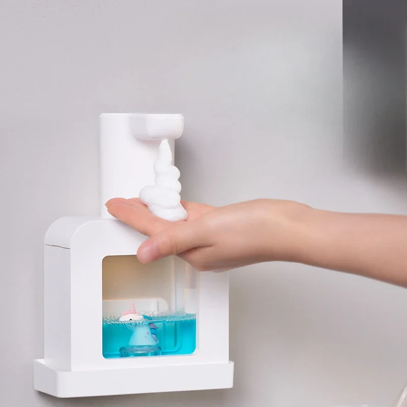 Mobile phone automatic foam hand sanitizer wall mounted smart induction household electric soap dispenser