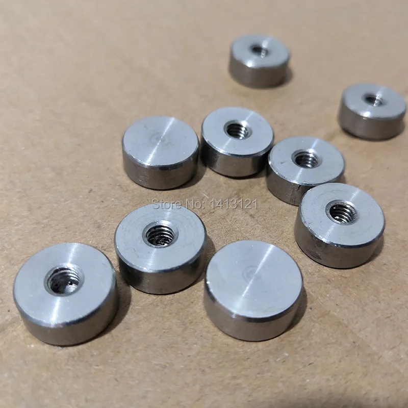 10 Pcs Stainless Steel Nut Cap Screw Decorative Cover Advertising Glass Acrylic Mirror Fixed Pie Fastener