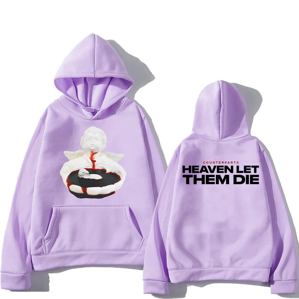 Counterparts Heaven Let Them Die New EP Sweatshirts Fan Gifts Two Sides Classic Hoodies Unisex Creative High Street Loose Hoody