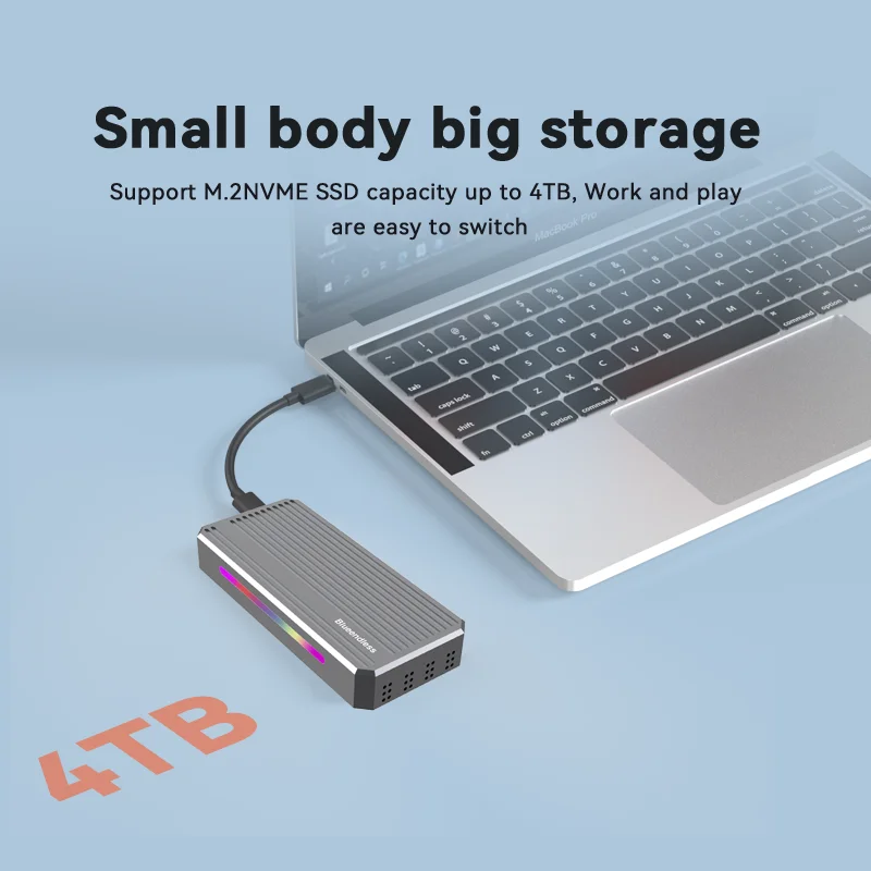 Корпус для SSD M.2 NVME, USB 4,0, 40 Гбит/с