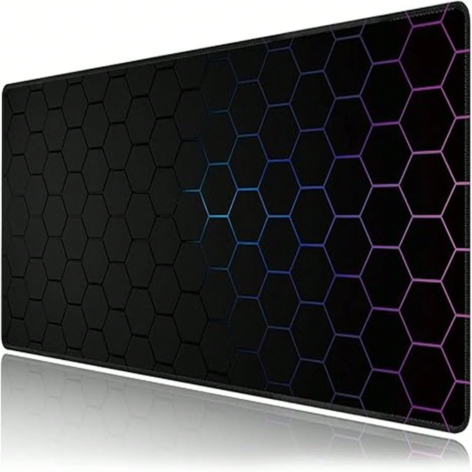 

Large Hexagonal Honeycomb Mouse Pad, Gaming Keyboard Mat, Extended Mouse Pad, Non-Slip Rubber Base, Stitched Edge Design, Suitable For Office, Gaming, And Home Use. XXL Size: 35.4 Inches X 15.7 Inches.