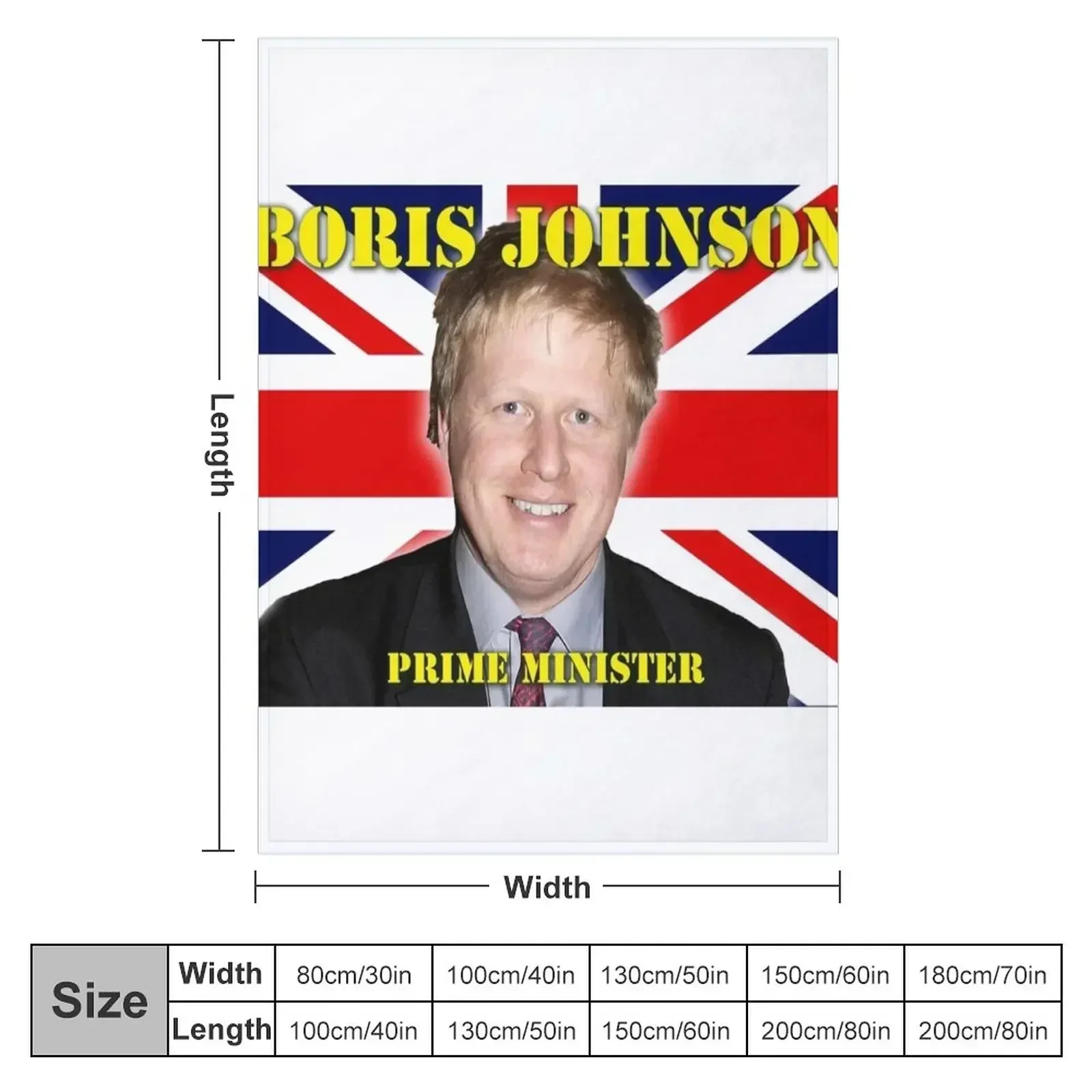 Boris Johnson Prime Minister Throw Blanket Stuffeds Loose christmas decoration for winter Decorative Sofas wednesday Blankets