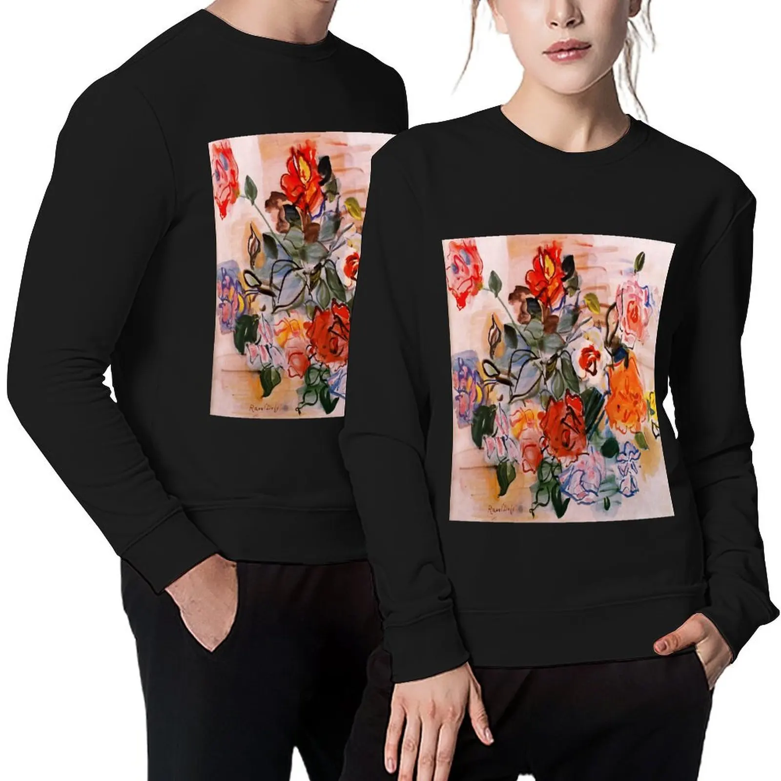 

Artwork by Raoul Dufy Pullover tracksuit men korean style clothes clothes for men autumn clothes winter man sweatshirt