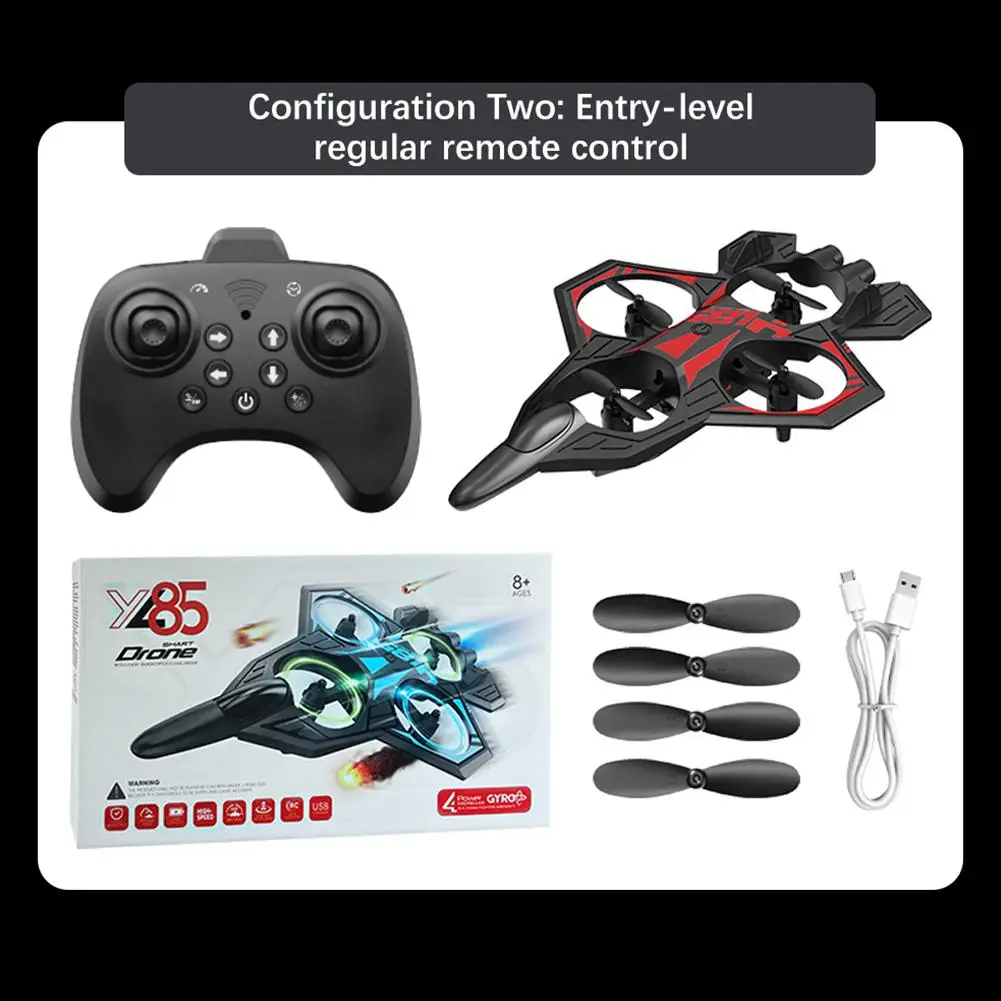 2025 Nieuwe YL86 RC Schuim Vliegtuig 2.4G WIFI RC Fighter Stunt Tumbling Helikopter met LED Gekleurde Lichten Vliegtuig jongens Speelgoed Geschenken