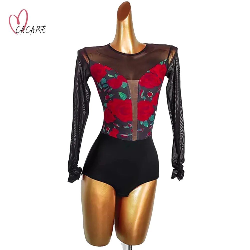 Vestidos De Competição De Dança De Salão Padrão, Bodysuit Para Dança De Tango De Valsa, Flamenco Wear, Traje De Corpo, D0753