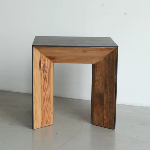 ￥%Solid wood small coffee table, vintage living room sofa side , square wooden table, Japanese minimalist tea table tea stand