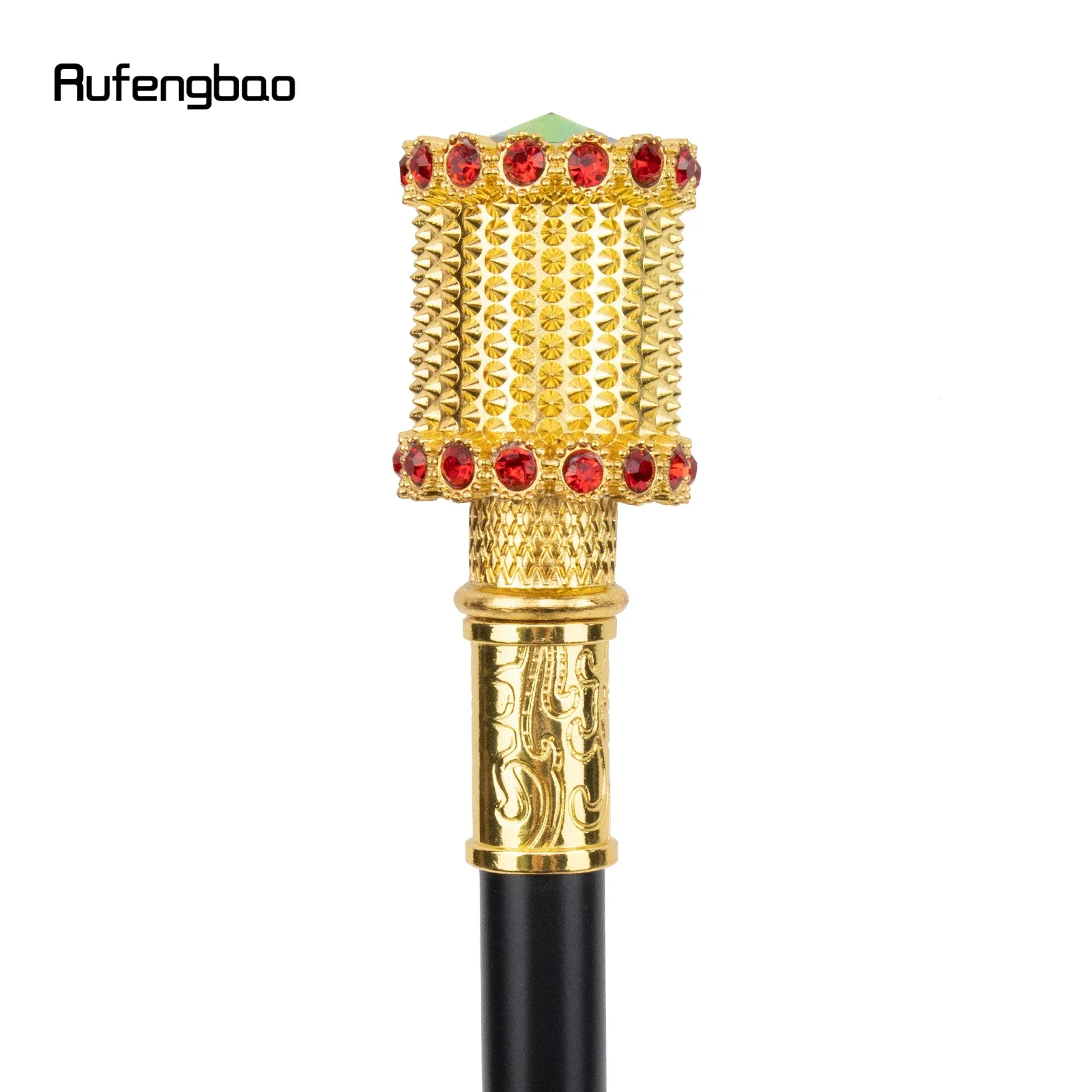 الذهبي الأحمر الاصطناعي الماس عصا للمشي الأزياء الزخرفية عصا للمشي شهم عصا الزخرفية ل تأثيري 94 سنتيمتر