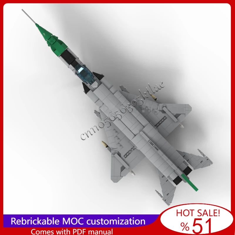 1126 Parts Twin Engine Supersonic Interceptor Model MOC Building Blocks Bricks Creative Assembly DIY Toys Children Popular Gifts