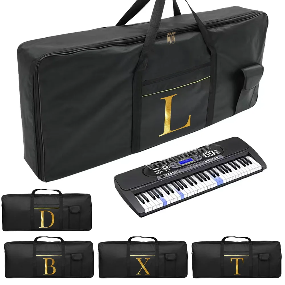 

Musical Instruments Electronic Organ Bag Durable Double Zipper Handbags Electronic Piano Storage Dustproof Pack Letter Series