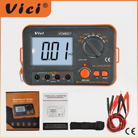 Vici VC480C+ SMQ/CNAS Calibrated Digital Milliohm Meter, 0.01mΩ-2kΩ 4-Wire Tester with Backlight & Data Hold (CAT III 50V)