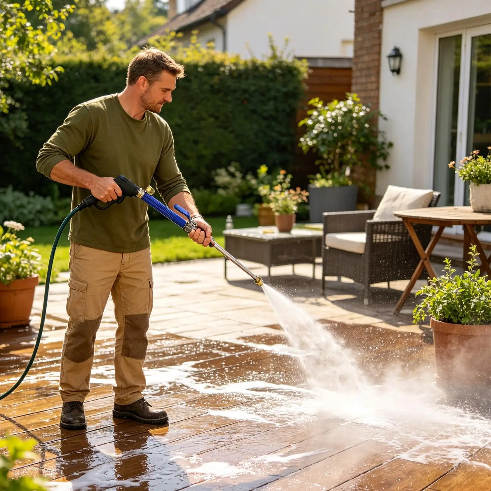 

Garden Hose Nozzle Multi-Functional Adjustable Water Hose Sprayer Nozzle For Watering Plants Lawn Patio Car Wash Cleaning