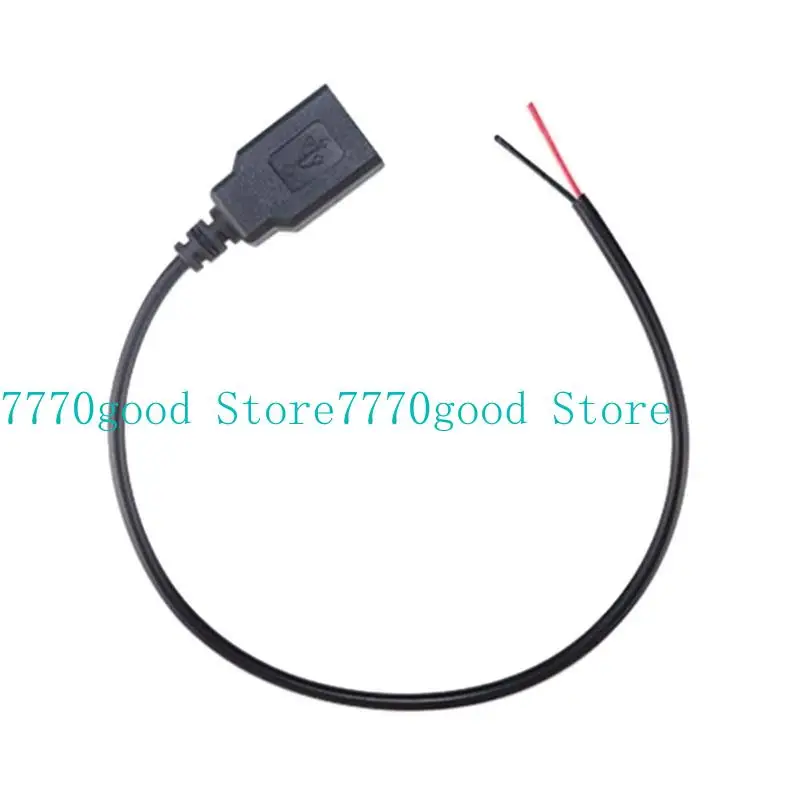 

31BA 30cm/1m/2m USB2.0 Type A Female 2Pin Extension Power Cable DC5V PowerSupply Adapters Connectors Wire