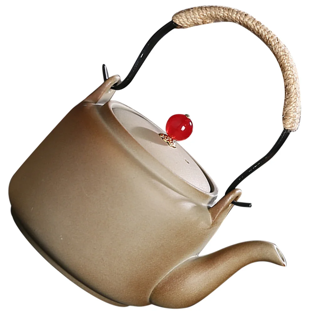 

Practical Pottery Tea Pot Material Large Capacity Comfortable Anti-Scalding Handle Perfect for Home and Professional Use
