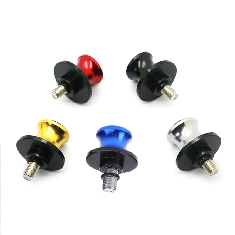 M6 Aluminum Alloy Swingarm Spools Rear Stand Screws Sliders Motorcycle Accessories Swingarm Stand Paddock