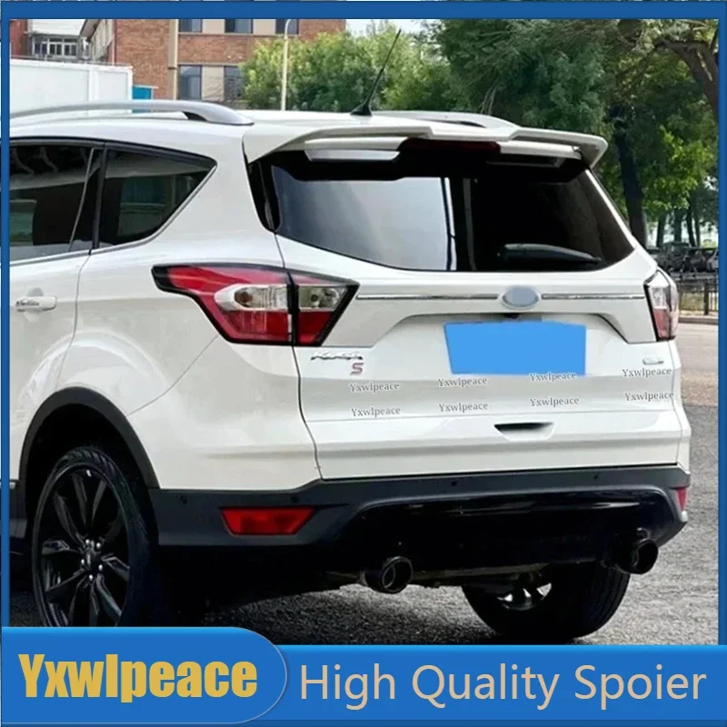 For Escape Ford Kuga Spoiler 2016-2019 ST Style ABS Plastic Unpainted Color Trunk Wing Rear Roof Spoiler Body Kit Accessories