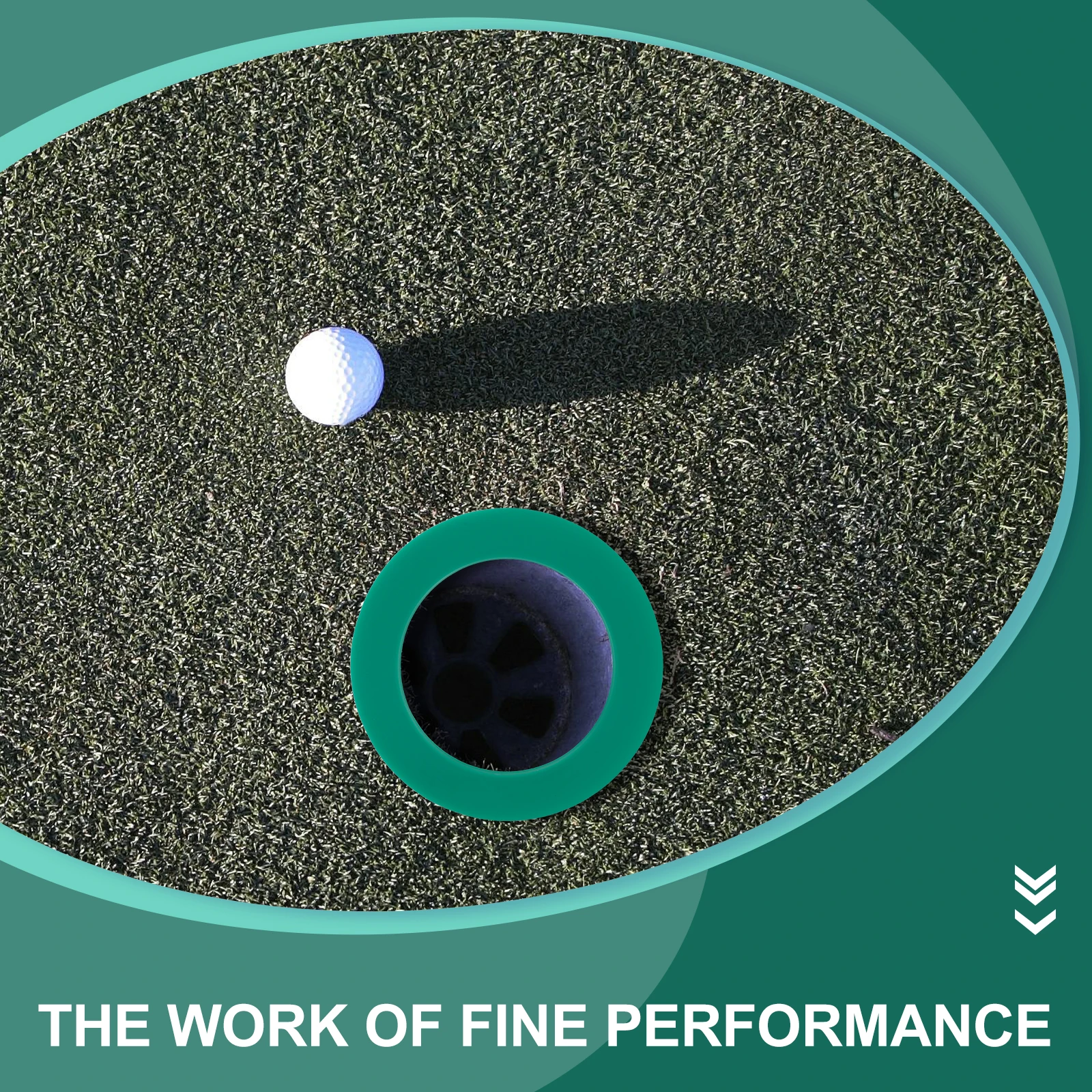 

Silicone Golf Training Putting Hole Cup Portable Compact Design Practice Cup Ring Indoor Golf Hole Practice Aid