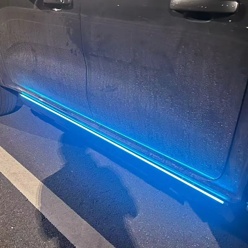 Electric Running Boards Retractable Aluminum Alloy Neon LED Lights For Land Cruiser 90 Prado J90 1996-2001 with Carry Bag view 3